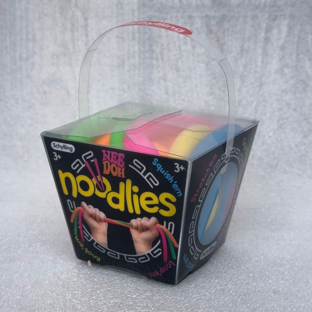 Nee Doh Noodlies Sensory Fidget Toy, 5 Colors, Authentic Schylling HTF Ages 3+